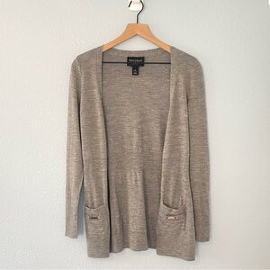 White House Black Market Ribbed Wool Cardigan